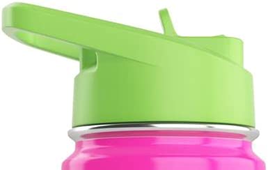 Kids Bottle Double Wall Insulated Stainless Steel (Green Lid)